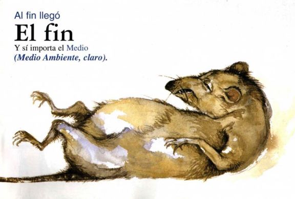 Imagen publicitaria de un catálogo del raticida Exenven./ Satecma