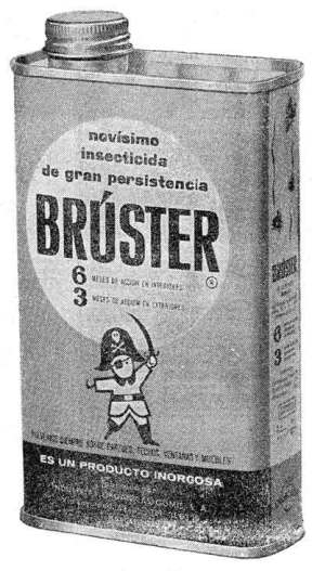 Foto 1. Lata de insecticida Brúster.