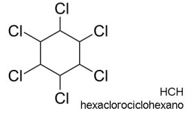 hexaclorociclohexano-formula