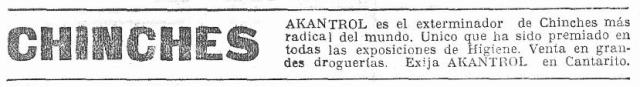 Foto 4. Anuncio publicado en el periódico La Vanguardia el martes 30 de junio de 1925.