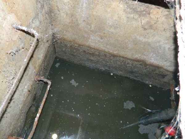 Foto 5. Interior de la fosa séptica./ Desinsectador 02-2014